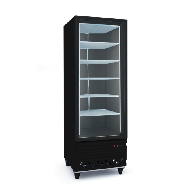 Freezer Vertical Exhibidor Teora | 600 BTE Black | 600Lts