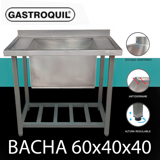 Mesada Gastronomica Gastroquil | 100 | con bacha