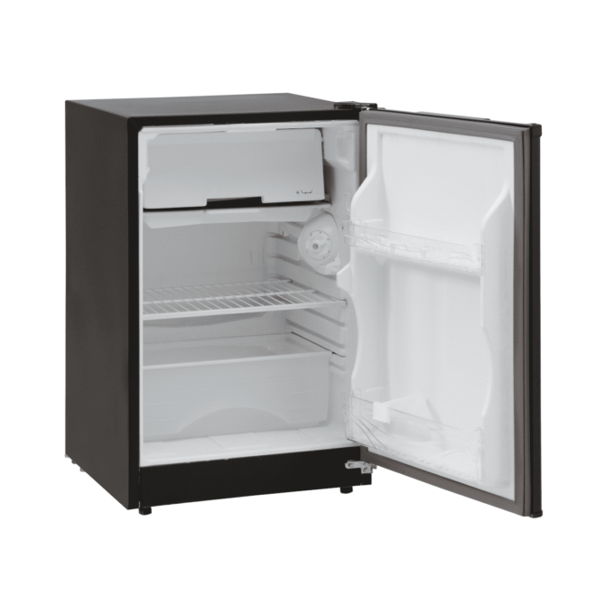 Heladera Familiar Briket | 1030 Negra | Minibar | Bajo Mesada