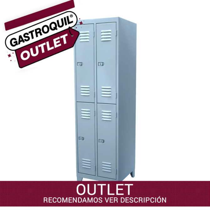 [Outlet] Locker 4 puertas metálico (Unidad 654)